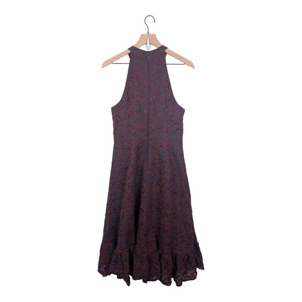ModCloth | A Night Like This Halter Dress | Navy & Red | Size 10 - Picture 5 of 11